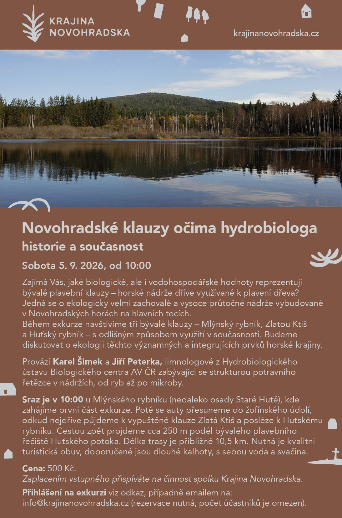 Novohradské klauzy očima hydrobiologa – pozvánka na exkurzi